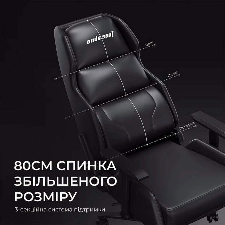 Кресло игровое Anda Seat X1 Gaming Sofa Black PVC
