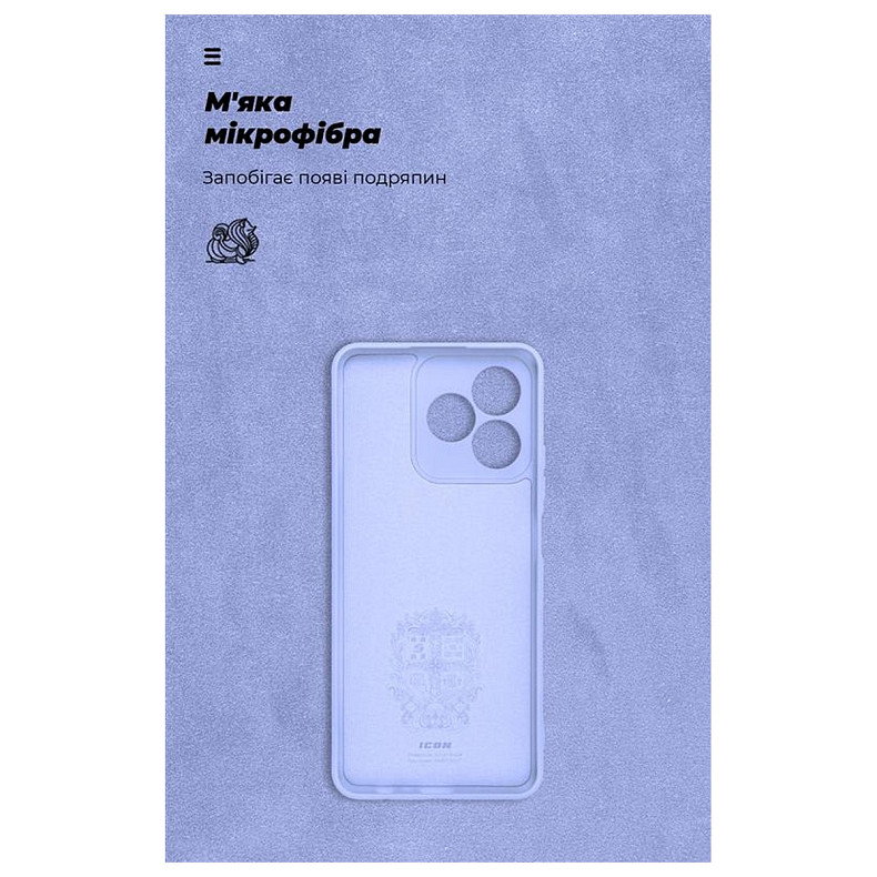 Чохол-накладка Armorstandart Icon для Realme C53 Camera cover Lavender (ARM71025)