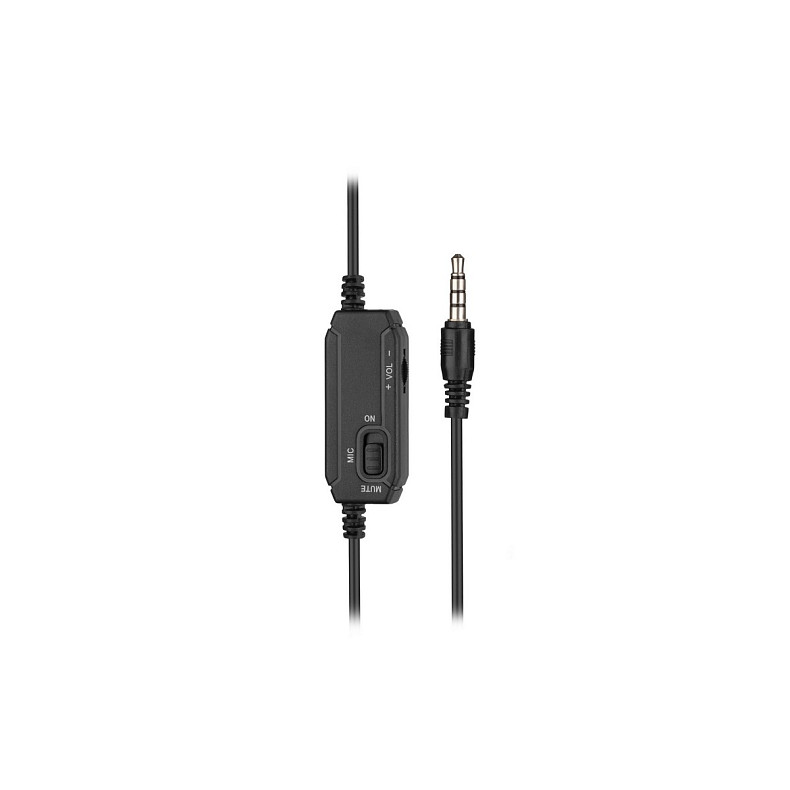 Гарнитура ПК моно On-ear 2E CH12 mini-jack, omni-mic, 1.2м, черный