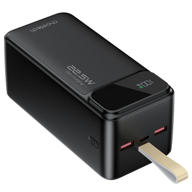 УМБ Choetech 50000mAh, 22,5W PD QC3.0, USB-C In/out, 2xUSB-A Li-pol черная