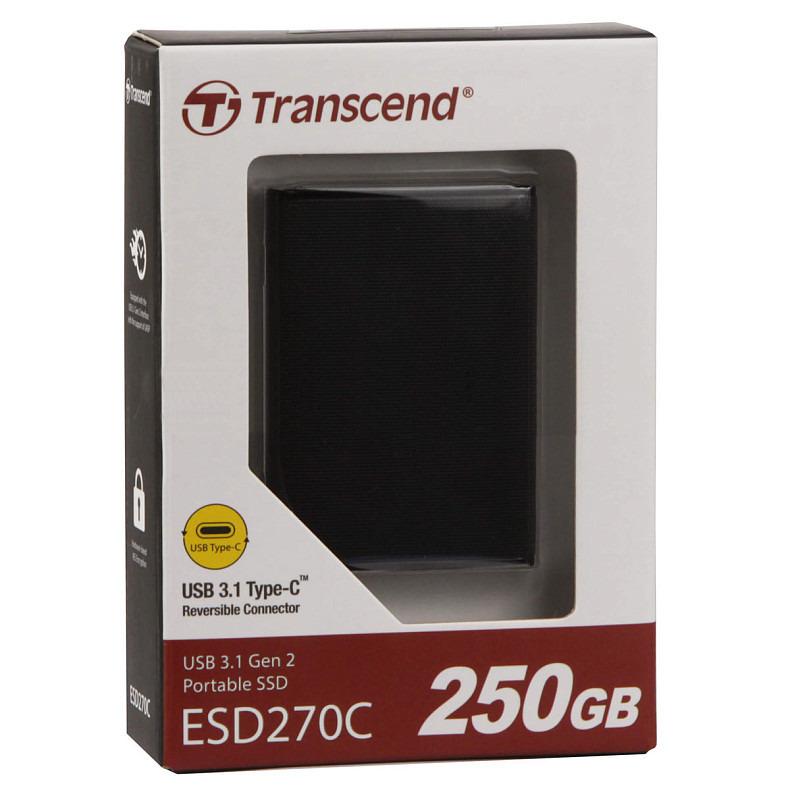 SSD диск Transcend 250GB USB 3.1 Gen 2 Type-C ESD270C