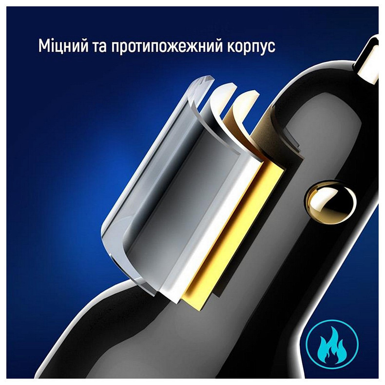 Автомобильное зарядное устройство ColorWay Power Delivery Port PPS USB (USB-A + USB-C, 100W) PD, QC