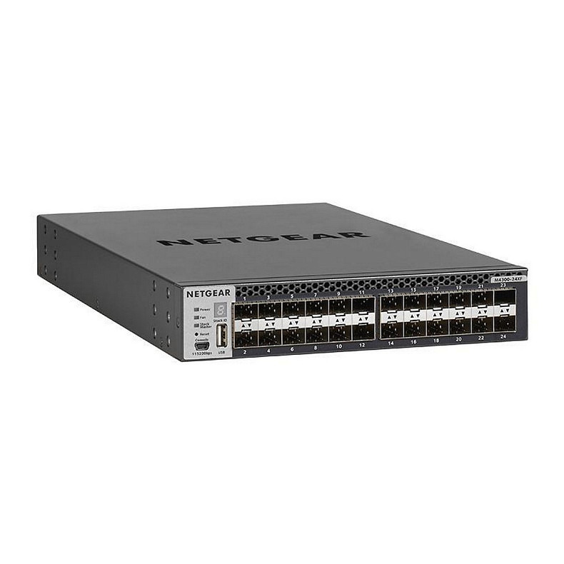 Коммутатор NETGEAR M4300-24XF (XSM4324FS) 24xSFP+, 2x10GE combo, управляемый L3 с возможностью стека.