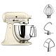 Кухонный комбайн KitchenAid Artisan 4,8 л 5KSM125EAC с откидным кремовым кремом.