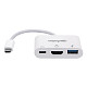 Док-станція USB3.1 Type-C --> HDMI/USB 3.0/PD 60W 4-in-1 White Manhattan