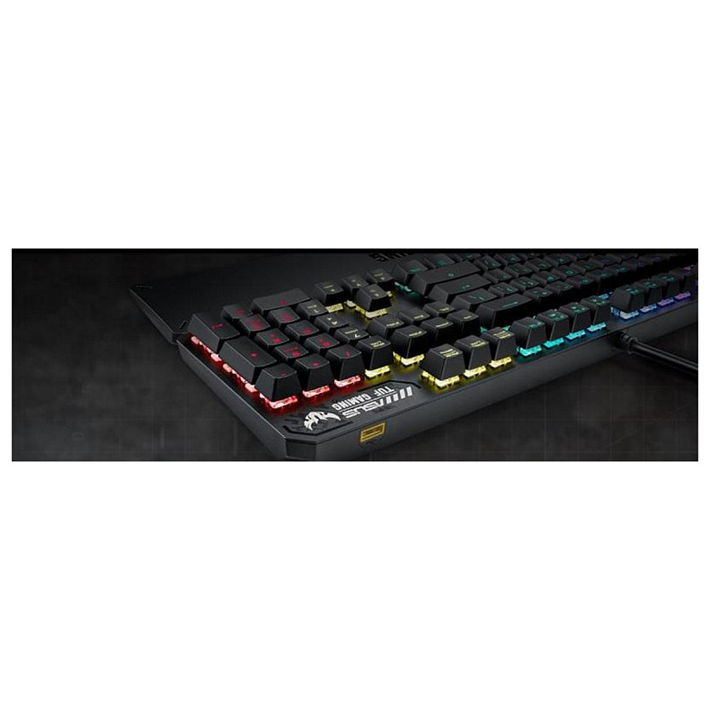 Клавіатура Asus TUF Gaming K3 RGB 104key Kailh BN UA Black (90MP01Q1-BKMA00)