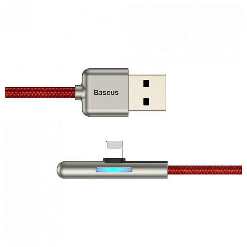 Кабель Baseus Iridescent Lamp Mobile Game USB3.1-Lightning 1.5A, 2м, Red (CAL7C-B09)