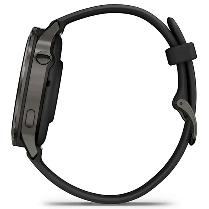 Смарт-годинник GARMIN Venu 4 41 mm Slate with Black Silicone Band (010-03013-02)