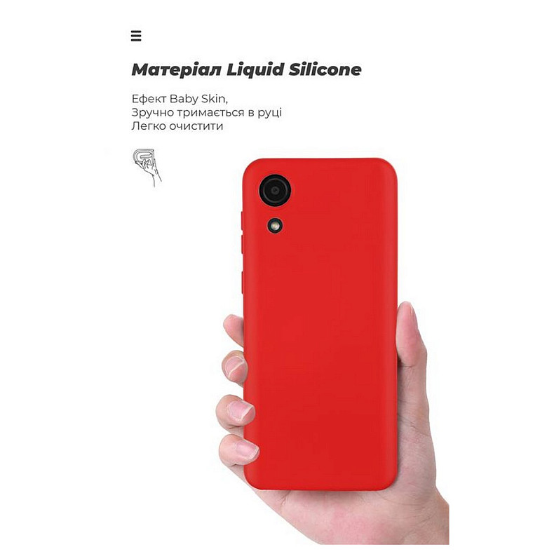 Чохол накладка Armorstandart Icon для Samsung Galaxy A03 Core SM-A032 Red (ARM60881)