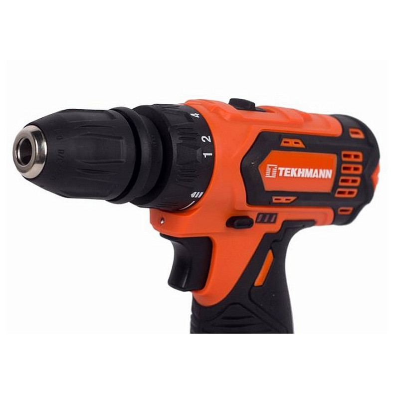 Шурупокрут-дриль акумуляторний Tekhmann TCD-12 QC Li v2.0 12В 2х2А·год 28Нм 0-400·1500об·хв 1кг кейс