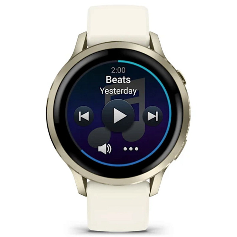 Смарт-годинник GARMIN Venu 4 41 mm Lunar Gold with Bone Silicone Band (010-03013-00)