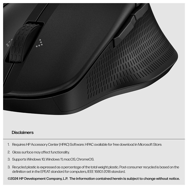 Мышь HP 480 Comfort, BT, черный