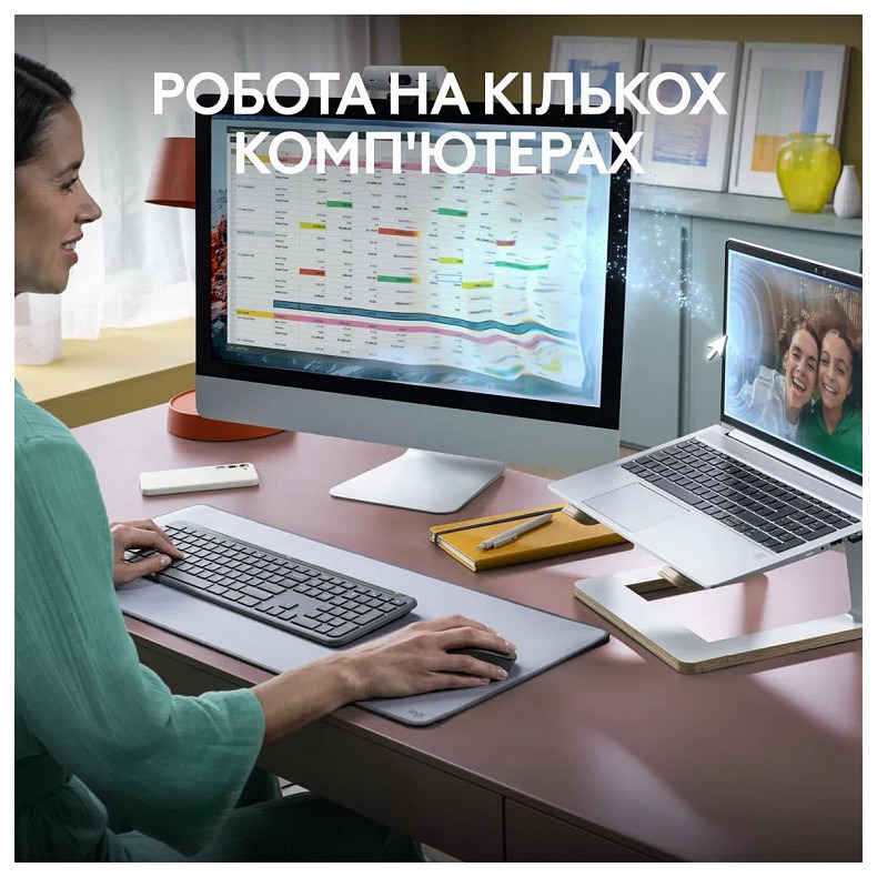 Комплект (клавиатура, мышь) Logitech Signature Slim Combo MK950 for Business Graphite