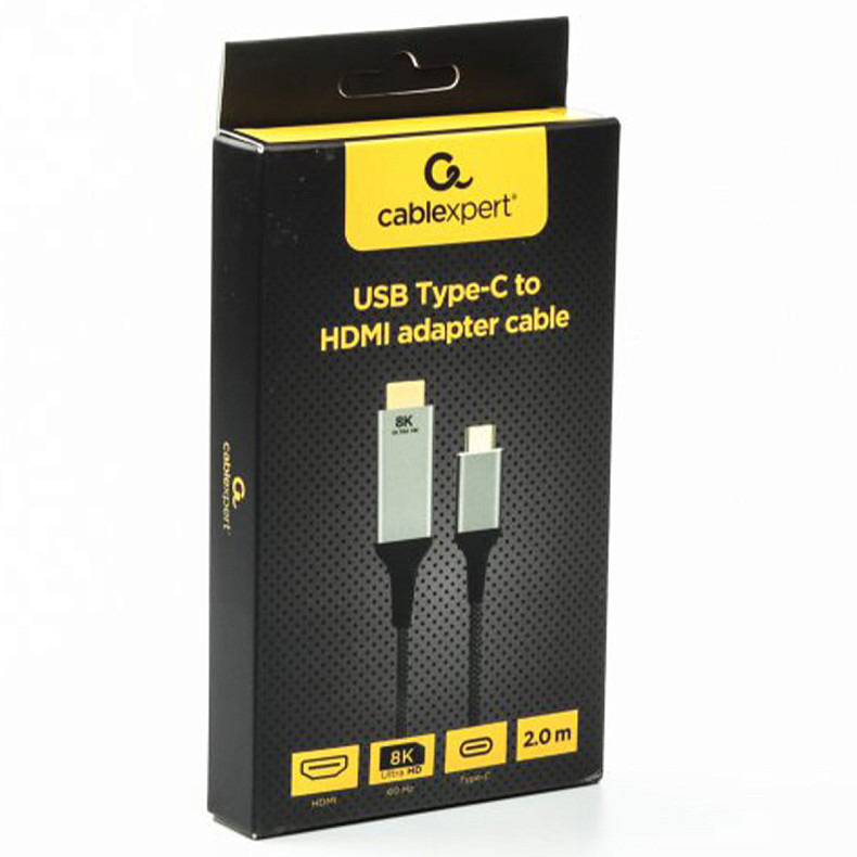 Кабель USB-C HDMI, 8K 60 Гц, 2 м