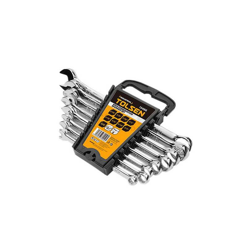 Ключи гаечные Tolsen Профи, набор 8шт (15486)