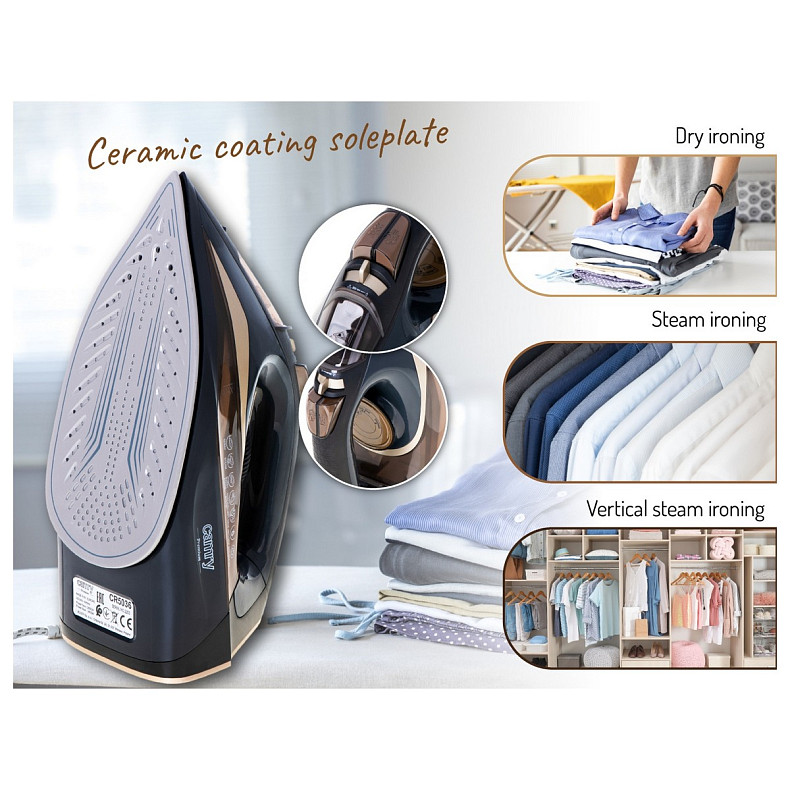 Утюг Camry CR 5036 black-gold