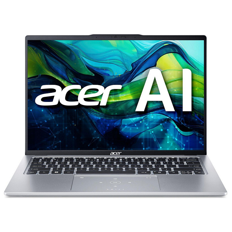 Ноутбук Acer Swift Go 14 SFG14-73 14" 2.8K OLED, Intel U7-155H, 32GB, F1TB, UMA, Win11, серебристый