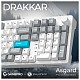Клавиатура GamePro Asgard Drakkar Keychron Super Red Switch White (MK305WH)