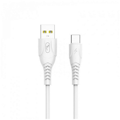 Кабель SkyDolphin S08T USB-Type-C 1м, White (USB-000562)