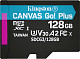 Карта памяти Kingston 128GB microSDXC C10 UHS-I U3 A2 R170/W90MB/s + SD адаптер (SDCG3/128GB)