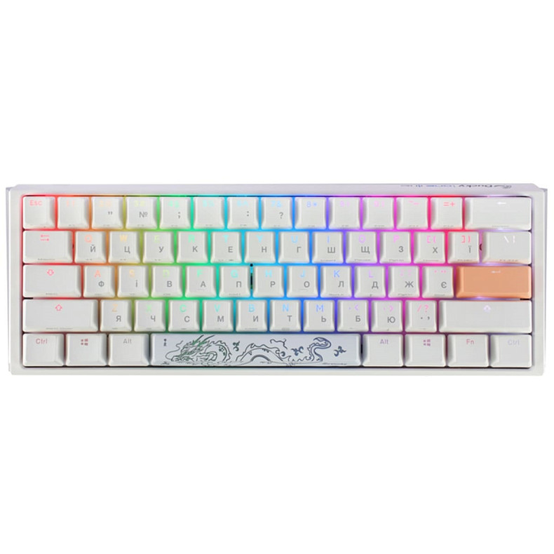 Клавиатура Ducky One 3 Mini Cherry MX Silent red RGB White UA