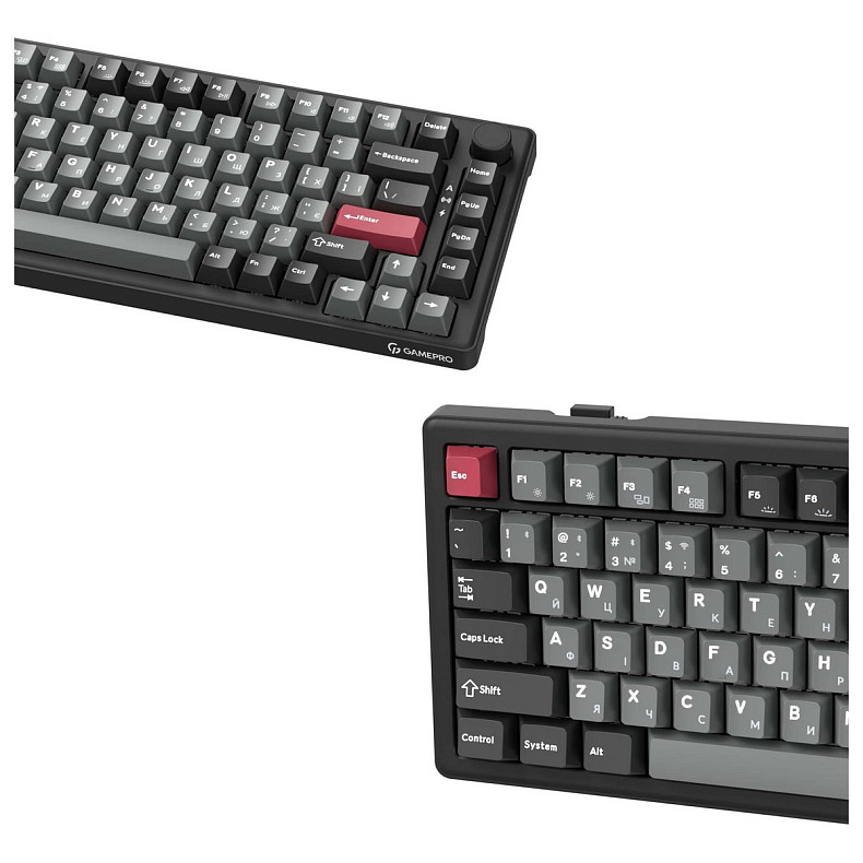 Клавиатура GamePro Asgard Yord Keychron Super Red Switch Black (MK266BK)