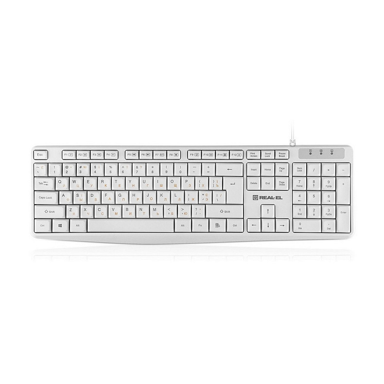 Клавіатура REAL-EL RK-513 White