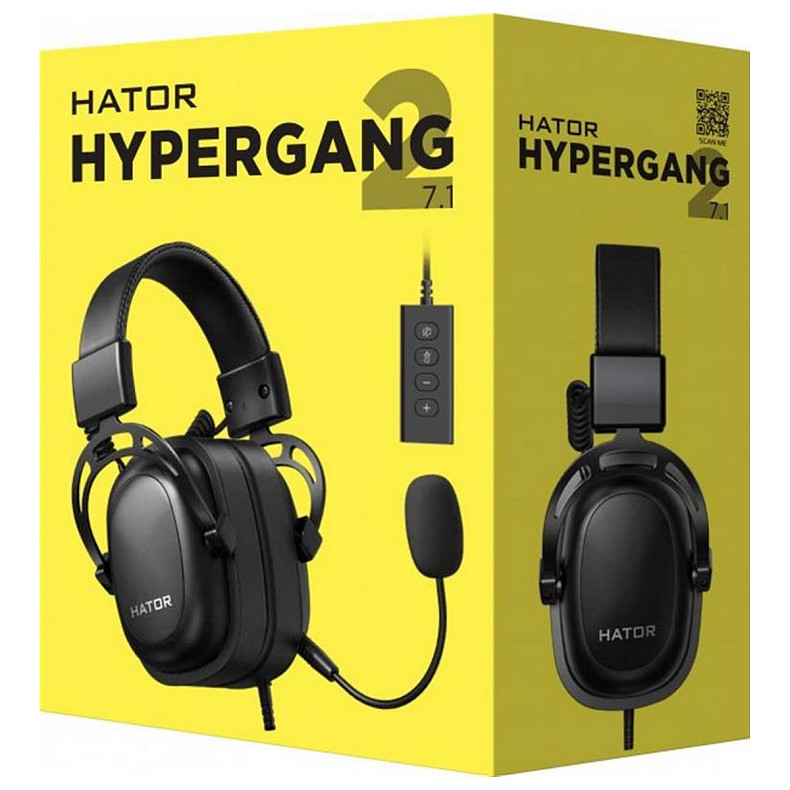 Навушники Hator Hypergang 2 USB 7.1 Black (HTA-940)