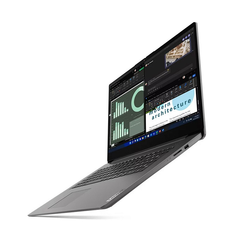 Ноутбук Lenovo V17-G4 17.3" FHD IPS AG, Intel i5-13420H, 16GB, F512GB, UMA, DOS, сірий