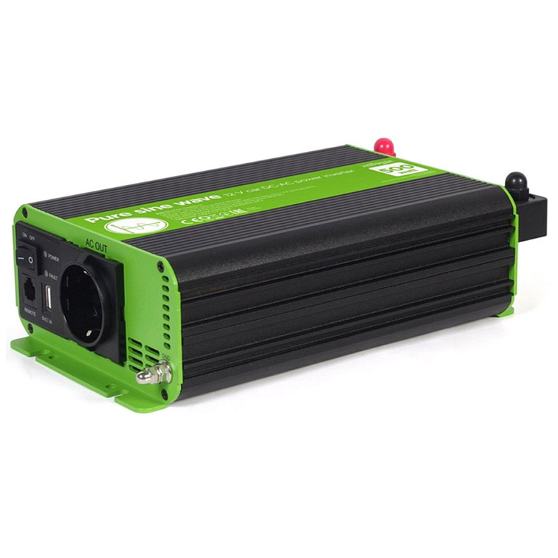 Автомобільний інвертор Energenie на 500 Вт (1000Вт пиков), чиста синусоїда (EG-PWC-PS500-01)