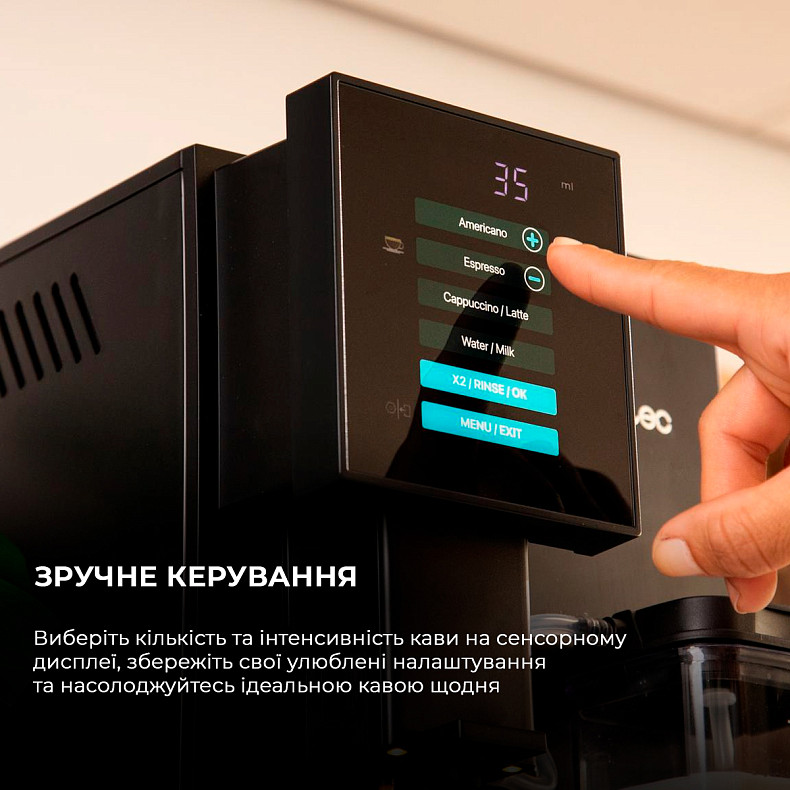 Кофемашина CECOTEC Cremmaet Compactccino Black/Silver