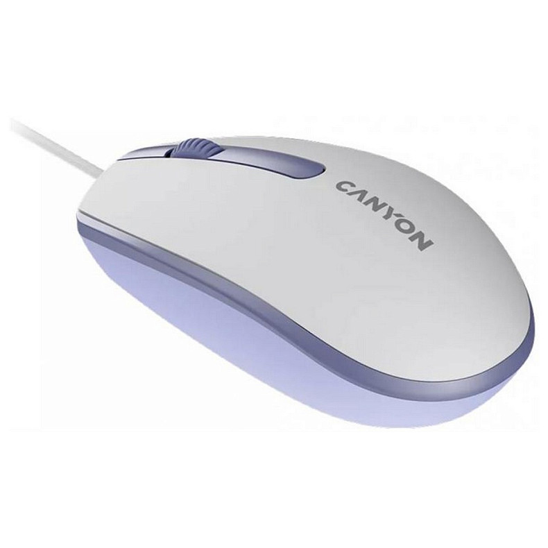 Миша Canyon M-10 USB White Lavender (CNE-CMS10WL)