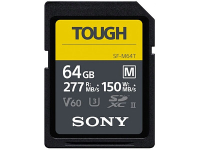 Карта пам'яті Sony 64GB SDXC C10 UHS-II U3 ??V60 R277/W150MB/s Tough (SFM64T.SYM)