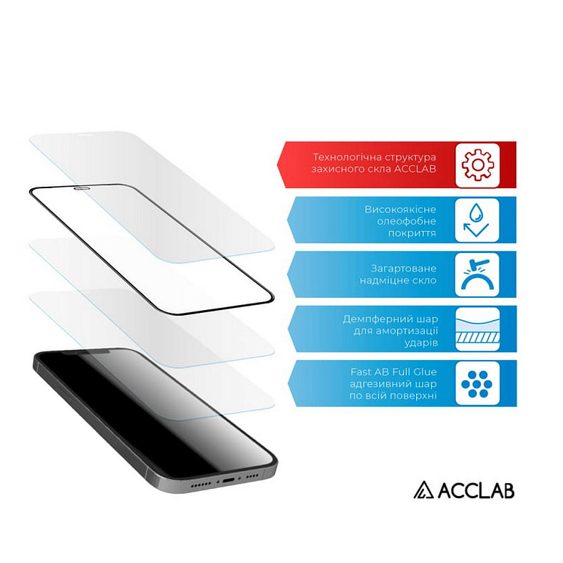 Захисне скло ACCLAB Full Glue для Xiaomi Redmi Note 13 4G Black (1283126583704)