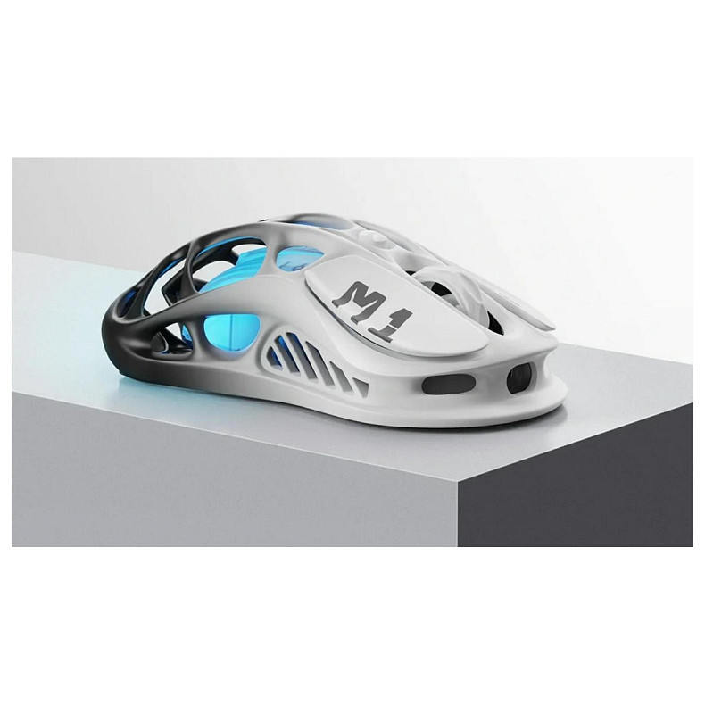 Миша GravaStar Mercury M1 Pro, BT/WL/USB-A, RGB, чорно-білий