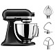 Кухонная машина KitchenAid Artisan 4,8 л 5KSM125EBM с откидным блоком матовый черный