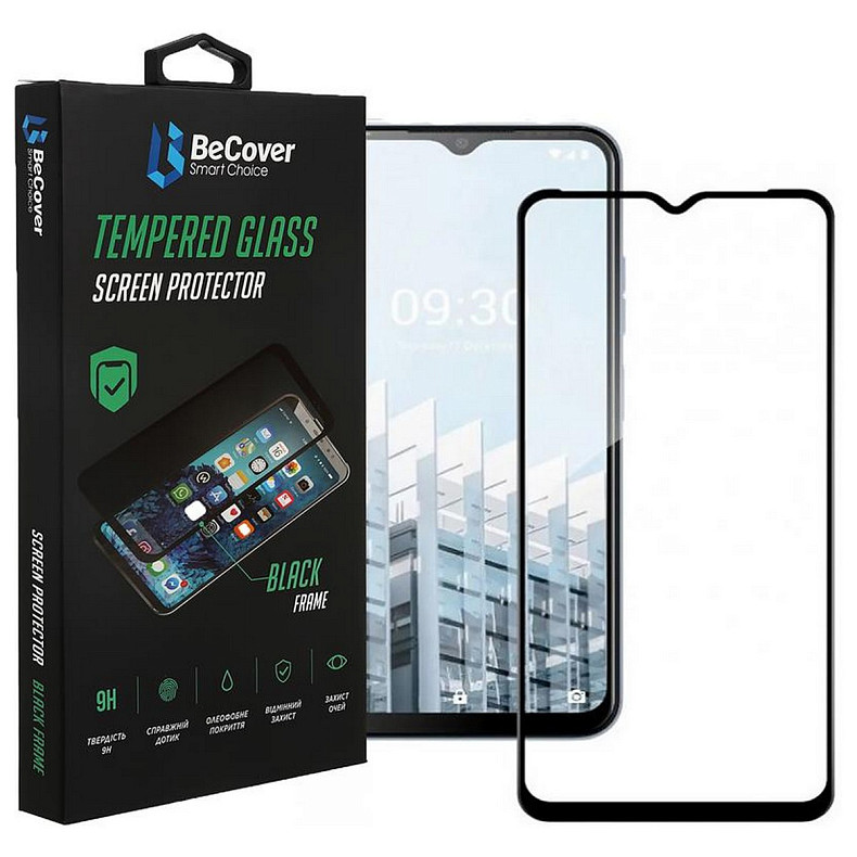 Защитное стекло BeCover для Tecno Pop 6 Pro (BE8) Black (708556)