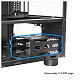 Корпус Chieftec THE CUBE CI-03B-OP, без БЖ, fan 20cm, mATX, Black