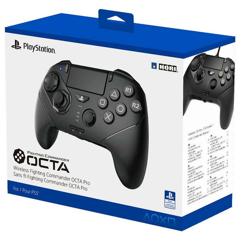 Бездротовий геймпад HORI PS5 Wireless Fighting Commander Octa Pro для ПК та Playstation 5 (ACC-1205)