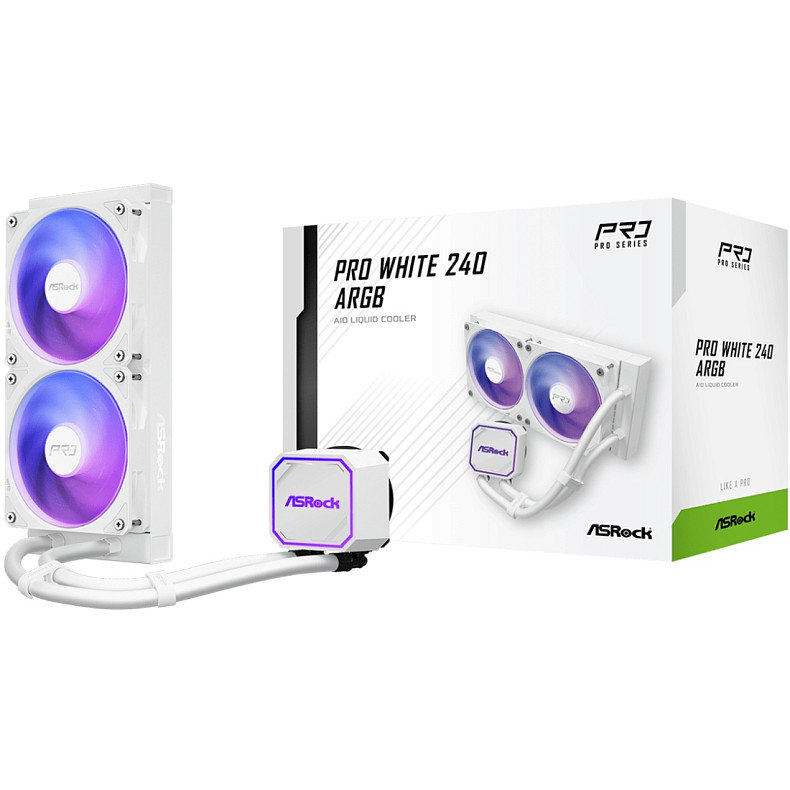 Система рідинного охолодження ASRock Pro White 240 ARGB