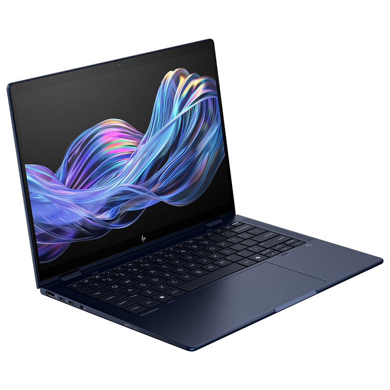 Ноутбук HP EliteBook X Flip G1i 14" 2.5K IPS Ts, 400n/U7258V (4.8)/32Gb/SSD1Tb/Arc Gr/FPS/Подсв/Pen/DOS