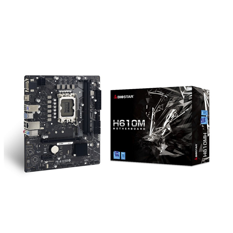 Материнская плата Biostar H610MH s1700 2xDDR4 HDMI D-Sub mATX