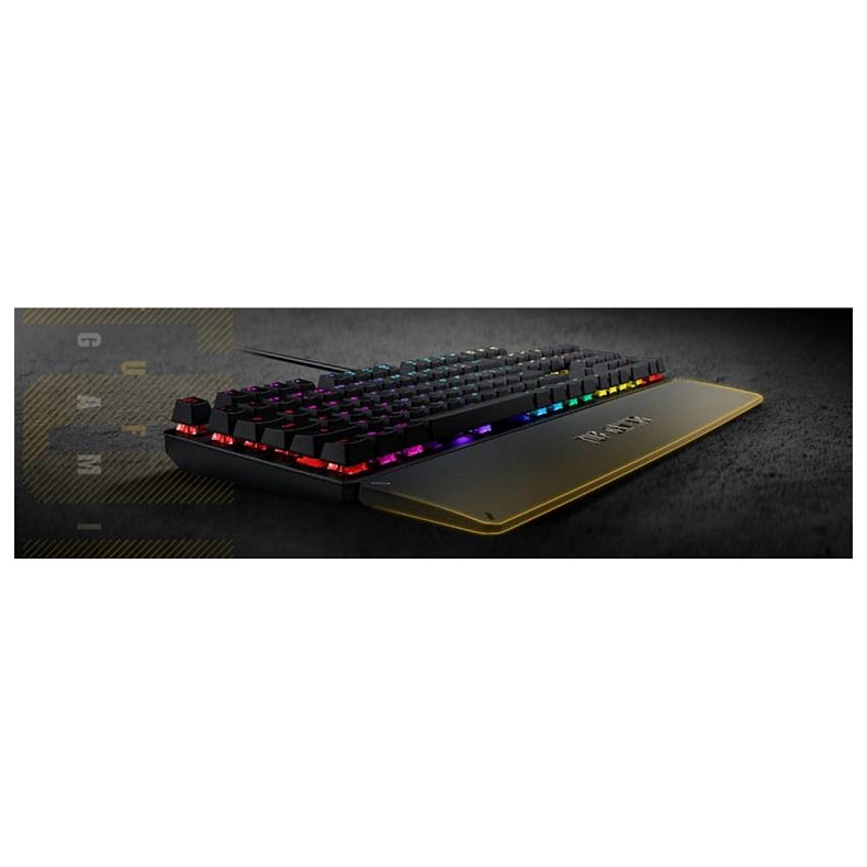 Клавіатура Asus TUF Gaming K3 RGB 104key Kailh BN UA Black (90MP01Q1-BKMA00)