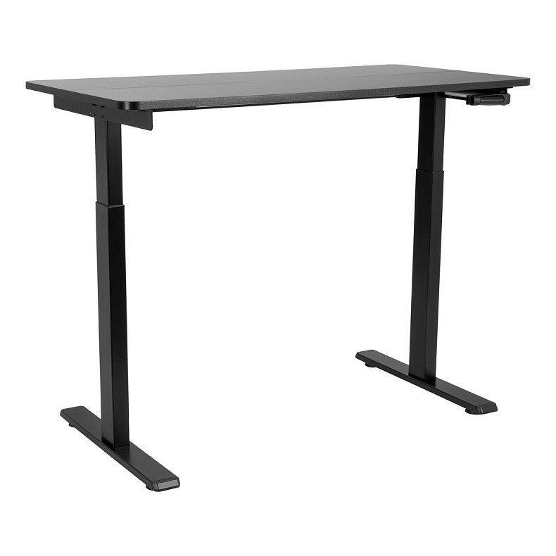 Стол компьютерный 2E СЕ120B-MECHANIC, регулировка высоты, механика, 72/120х120x60см, черный