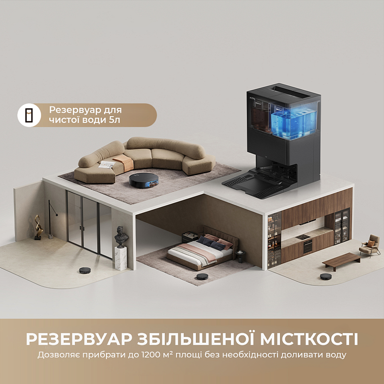 Робот-пылесос моющий MOVA S70 Roller Black