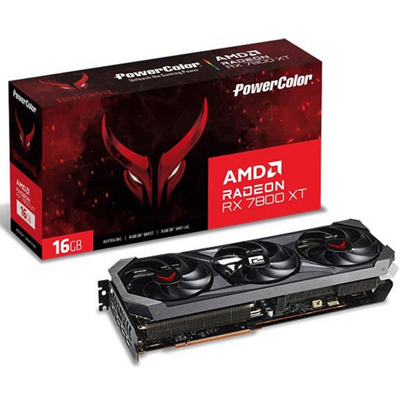 Видеокарта AMD Radeon RX 7800 XT 16GB GDDR6 Red Devil PowerColor (RX 7800 XT 16G-E/OC)