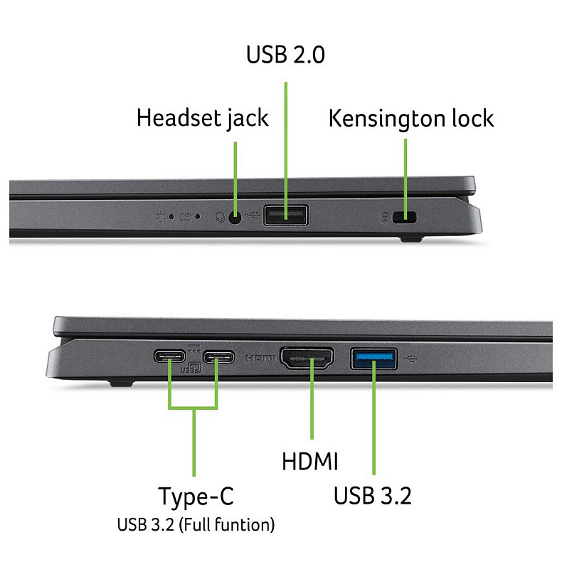 Ноутбук Acer Extensa 15 EX215-24-R8JR (NX.EJ5EU.005) Steel Gray