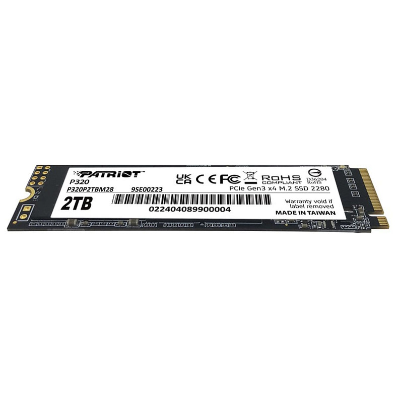 SSD диск 2TB Patriot P320 M.2 2280 PCIe 3.0 x4 NVMe TLC (P320P2TBM28)