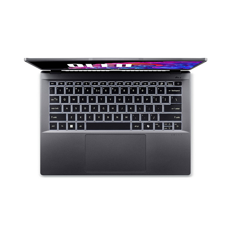 Ноутбук Acer Swift Go 14 SFG14-63 14" 2.8K OLED, AMD R5-8645HS, 16GB, F1TB, UMA, Lin, серый