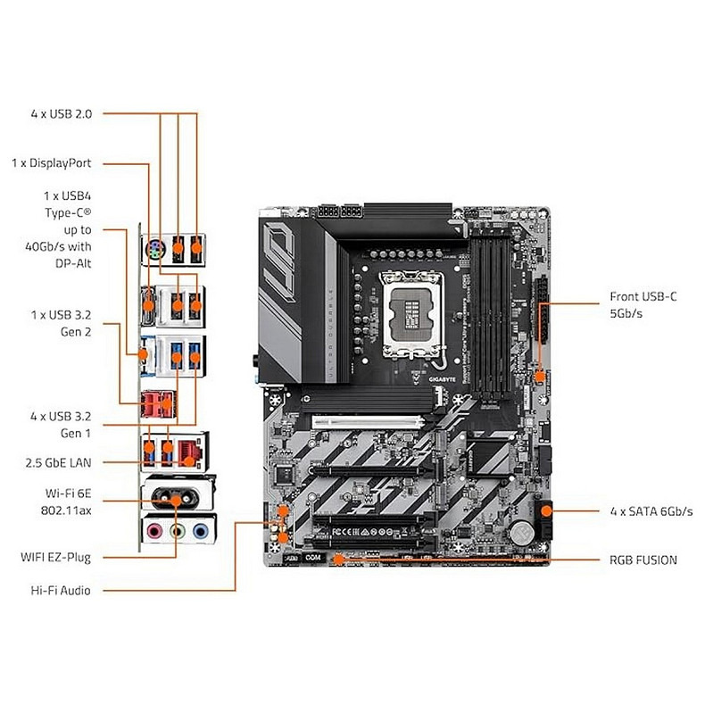Материнская плата Gigabyte Z890 UD WiFi6E Socket 1851